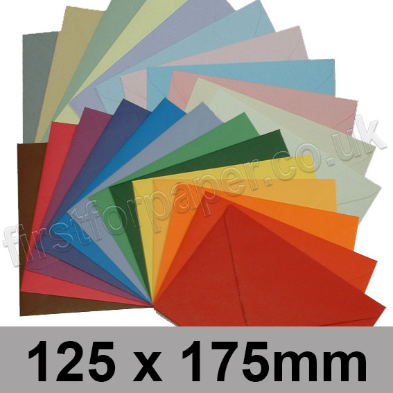 Spectrum Tinted Gummed Envelopes, 125 x 175mm
