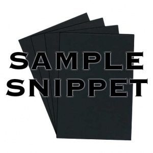 Sample Snippet, U-Stick, Black, Self Adhesive Paper, (Split Back)