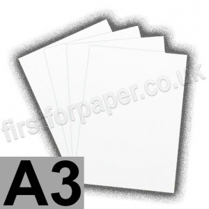 U-Stick, Uncoated, Solid Back, Self Adhesive 300gsm Card, A3, White
