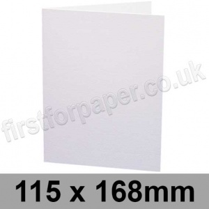 Trident, Single Sided, Semi Gloss, Pre-creased, Single Fold Cards, 380gsm, 115 x 168mm, White