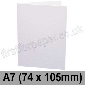 Falcon Gloss, Pre-creased, Single Fold Cards, 300gsm, 74 x 105mm (A7), White