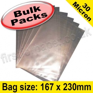 EzePack, Cello Bag, with plain flaps, Size 167 x 230mm - 1,000 pack