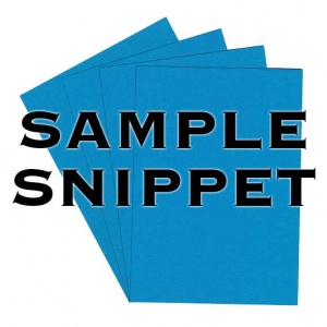 Sample Snippet, Colorset, 270gsm, Light Blue