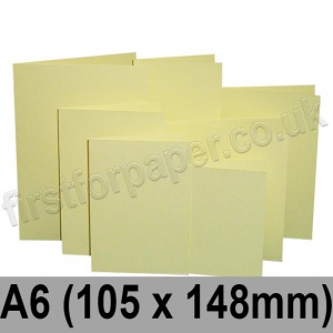 Rapid Colour Card, Pre-creased, Single Fold Cards, 225gsm, 105 x 148mm (A6), Bunting Yellow