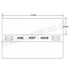 Universal, Double Franking Labels 41 x 177mm - Pack of 1,000 Labels