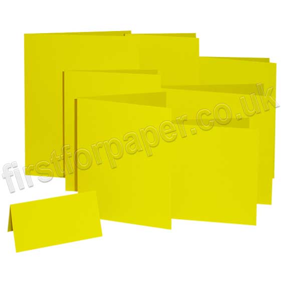 Rapid Colour, Pre-Creased, Single Fold Cards, Cosmos Yellow
