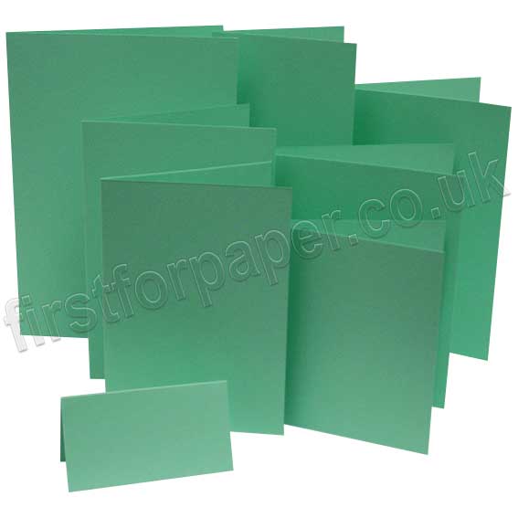 Rapid Colour, Pre-Creased, Single Fold Cards, Sea Green