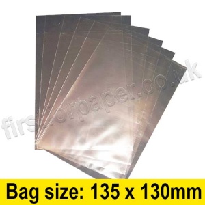 Cello Bag, with plain flaps, Size 135 x 130mm - 200 bags