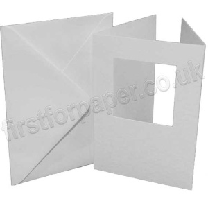 Dragonz, Square Aperture, Hammer Texture White Two-Fold Cards, A5 With Envelopes - Pack of 10