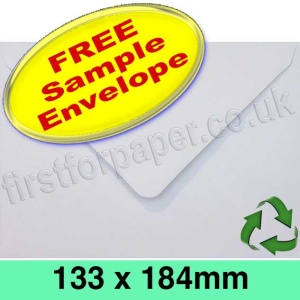 Sample EcoCycle Recycled Envelope, 133 x 184mm, White