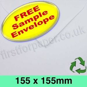 Sample EcoCycle Recycled Envelope, 155 x 155mm, White