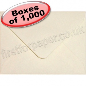Spectrum Greetings Card Envelope, C7 (81 x 111mm), Vanilla - 1,000 Envelopes