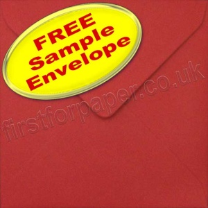 Sample Spectrum Envelope, 155 x 155mm, Berry Red