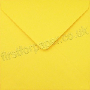 Golden Yellow 155 x 155mm Square Envelopes - Pack of 50