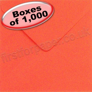 Spectrum Greetings Card Envelope, 155 x 155mm, Poppy Red - 1,000 Envelopes