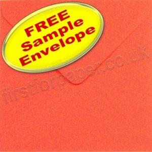 Sample Spectrum Envelope, 155 x 155mm, Poppy Red