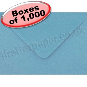 Spectrum Greetings Card Envelope, C6 (114 x 162mm), Victorian Blue - 1,000 Envelopes