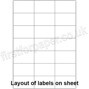 OfficeCom, Multipurpose White Office Labels, 70 x 42.5mm, 100 sheets per pack