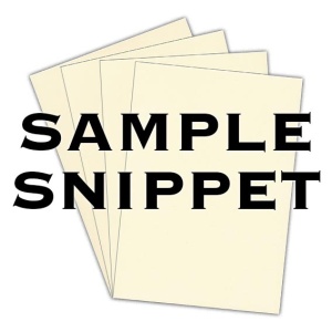 Sample Snippet, Hillcrest Smooth, 120gsm, Ivory