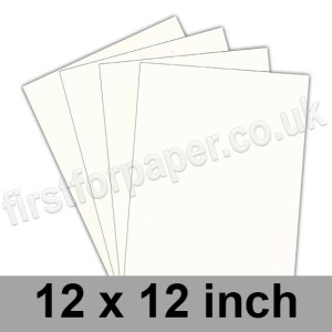 Hillcrest Smooth, 120gsm, 305 x 305mm (12 x 12 inch), Old White