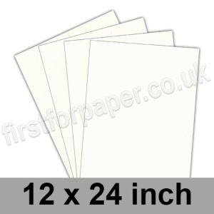 Hillcrest Smooth, 250gsm, 305 x 610mm (12 x 24 inch), Old White