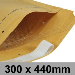 Master'in Gold Bubble Lined Mailer, Size J/6 (Int. size 300 x 440mm) - Box of 50