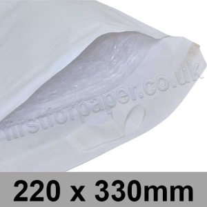 Master'in White Bubble Lined Mailer, Size F/3 (Int. size 220 x 330mm) - Box of 100