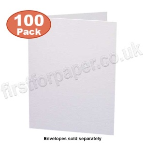 Pegasi, Blank White Plain Creased Card, 5 x 7'', 300gsm - Pack of 100