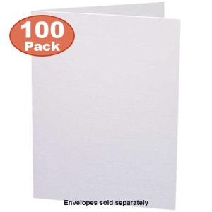 Pegasi, Blank White Plain Creased Card, A5, 300gsm - Pack of 100