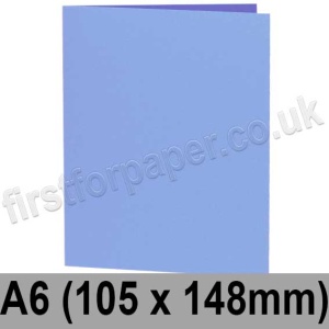 Rapid Colour, Pre-creased, Single Fold Cards, 240gsm, 105 x 148mm (A6), Carolina Blue