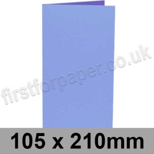 Rapid Colour, Pre-creased, Single Fold Cards, 240gsm, 105 x 210mm, Carolina Blue