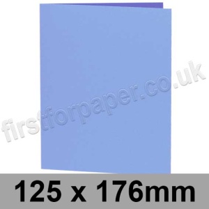 Rapid Colour, Pre-creased, Single Fold Cards, 240gsm, 125 x 176mm, Carolina Blue