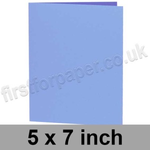 Rapid Colour, Pre-creased, Single Fold Cards, 240gsm, 127 x 178mm (5 x 7 inch), Carolina Blue