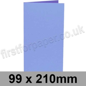 Rapid Colour, Pre-creased, Single Fold Cards, 240gsm, 99 x 210mm, Carolina Blue