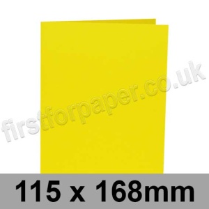Rapid Colour, Pre-creased, Single Fold Cards, 240gsm, 115 x 168mm, Cosmos Yellow
