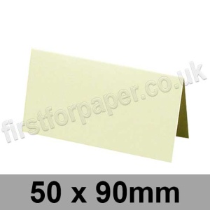 Rapid Colour, Pre-creased, Place Cards, 240gsm, 50 x 90mm, Light Cream