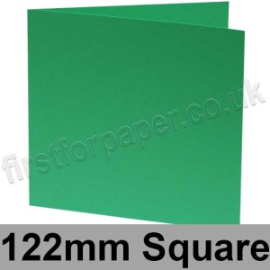 Rapid Colour, Pre-creased, Single Fold Cards, 240gsm, 122mm Square, Sea Green