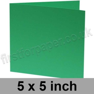 Rapid Colour, Pre-creased, Single Fold Cards, 240gsm, 127 x 127mm (5 x 5 inch), Sea Green