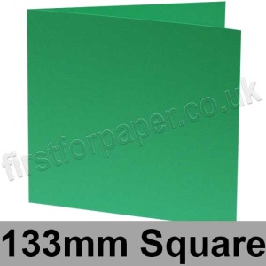 Rapid Colour, Pre-creased, Single Fold Cards, 240gsm, 133mm Square, Sea Green