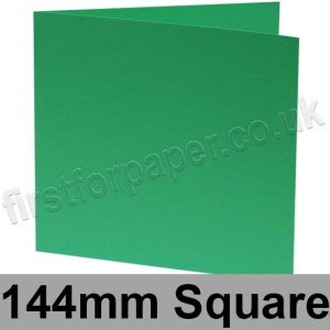 Rapid Colour, Pre-creased, Single Fold Cards, 240gsm, 144mm Square, Sea Green