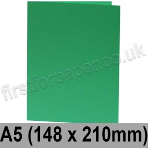 Rapid Colour, Pre-creased, Single Fold Cards, 240gsm, 148 x 210mm (A5), Sea Green