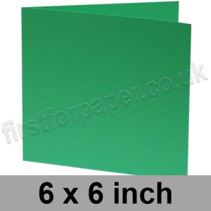 Rapid Colour, Pre-creased, Single Fold Cards, 240gsm, 152 x 152mm (6 x 6 inch) Square, Sea Green