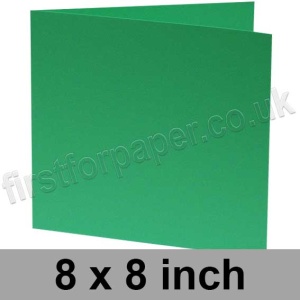 Rapid Colour, Pre-creased, Single Fold Cards, 240gsm, 203 x 203mm (8 x 8 inch) Square, Sea Green