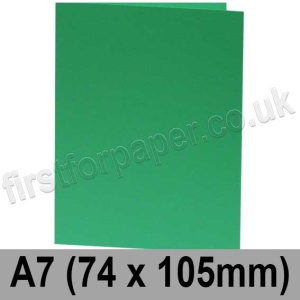 Rapid Colour, Pre-creased, Single Fold Cards, 240gsm, 74 x 105mm (A7), Sea Green