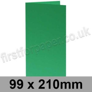 Rapid Colour, Pre-creased, Single Fold Cards, 240gsm, 99 x 210mm, Sea Green